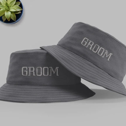 Custom Bride Bucket Hat, Embroidered Bride Beach Hat, Babe Wifey Bucket Hat, Bachelorette Bridal Shower Party Wedding Present Honeymoon Cap