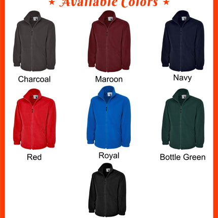 Personalised Embroidered Medical Fleece Jacket, Hospital/Department CUSTOM TEXT Logo Monogramed Jacket, Healthcare Staff Nurses Doctors Top