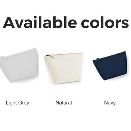 Custom Bride Embroidered Makeup Bag, Personalised Wedding Date Canvas Bag, Bride To Be Cosmetic Organiser Bag, Future Mrs Engagement Gifts