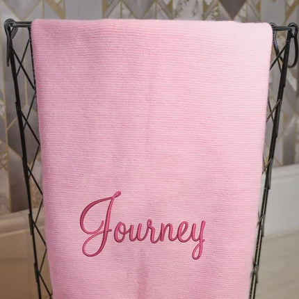 Custom Baby Name Blanket, Embroidered New Born Baby Blanket, Baby Shower Gift
