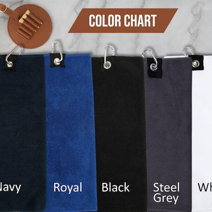 Personalized Embroidered Golf Towels – Custom Monogrammed Golf Towels, Dad Gifts