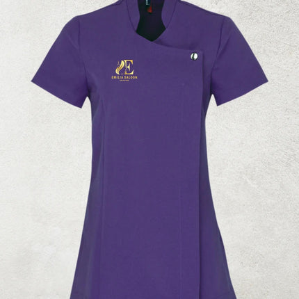 Personalised Ladies Beauty Tunic, Customised Printed Beauty Tunic for Hairdresser, "Any Company Logo" Gift for Make Up Artist, Beautician