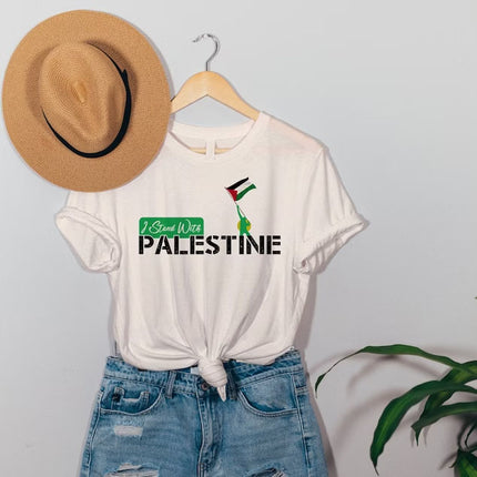 Palestine Tshirt, I Stand with Palestine Shirt, Free Palestine Tees, Freedom for Palestine Protest Tops, Anti Israel Unisex Adult Kids Shirt