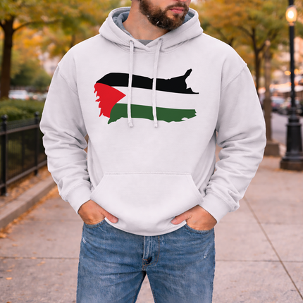 Palestine Flag Hoodie, Support Palestine Gaza Sweatshirt, Palestine Protest Clothing, Save Human Rights Palestinian Outfit