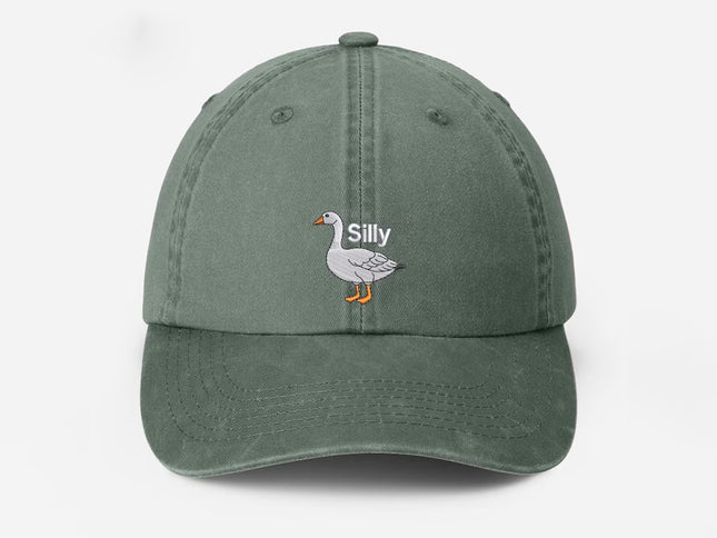 Silly Goose Embroidered Hat, Vintage Silly Goose Baseball Cap, Mom Dad Wildlife Hat
