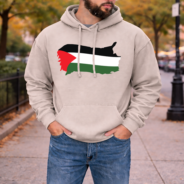 Palestine Flag Hoodie, Support Palestine Gaza Sweatshirt, Palestine Protest Clothing, Save Human Rights Palestinian Outfit