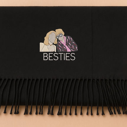 Personalized Portrait from Photo Scarf