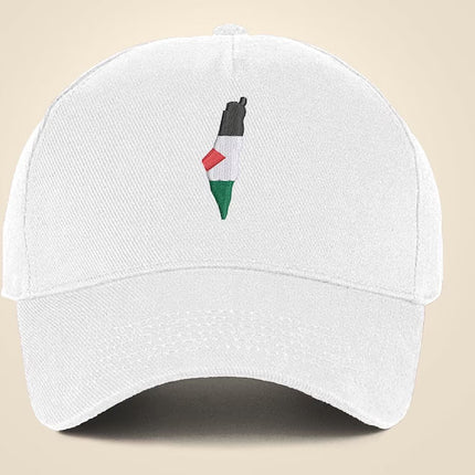 Palestine Baseball Hat, Palestine Country Map Embroidered Cap, Support Palestine Dad Hat, Freedom for Jerusalem Muslims Protest Snapback Cap