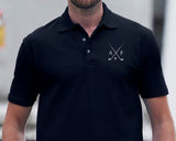 Customised Mens Polo Shirt, Golf Embroidery Polo Tee Shirt, Personalised Initials Monogrammed Matching Tshirt, Golfer Lover Gift for Husband