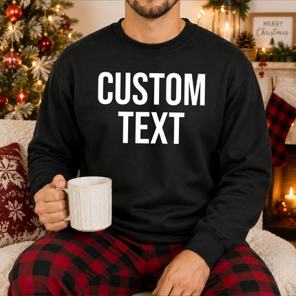 Custom Sweatshirt, Personalized Text/Logo Printed Sweater, Your Text Jumper, Family Matching Tops, Unisex Easyfit Jumper, Slogan Sweatshirts