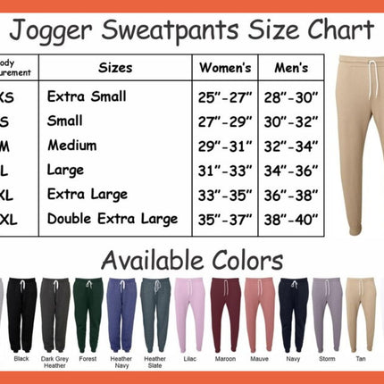 Personalised Text Monogrammed Unisex Joggers, Custom Team Logo Printed Matching Trousers, Comfort Colors Couple Sweatpants, Gift for Partner