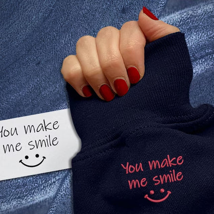 Custom Handwriting Crew Neck Sweatshirt, Handwriting Font Embroidered Wifey Jumper, Wedding Anniversary Date Memorial Gift Feminist Sweater