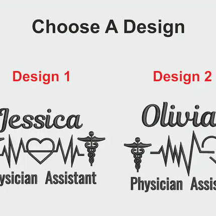 Personalised Nurse Zip Sweatshirt, Custom Medial Logo Embroidered Physician Assistant Nurse Quarter Zip Jacket, Healthcare Doctor Nurse Gift