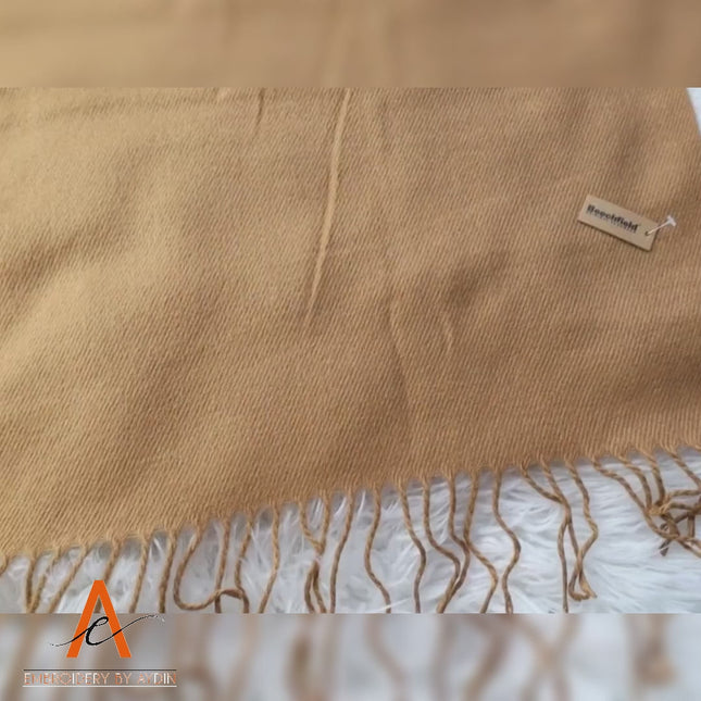 Personalised Arabic Initial Scarf, Embroidered initial Scarves, Classic Woven Warm Oversized Scarves, Winter Scarf, Birthday Gift For Wifey