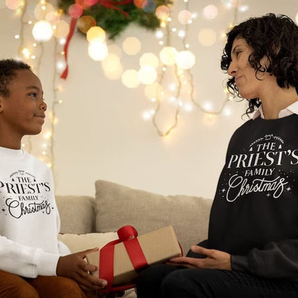 Custom Family Matching Sweater, Personalised Family Name Printed Sweatshirts, Christmas Theme Matching Crewneck Jumper, Unique Family Gifts