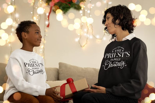 Custom Family Matching Sweater, Personalised Family Name Printed Sweatshirts, Christmas Theme Matching Crewneck Jumper, Unique Family Gifts