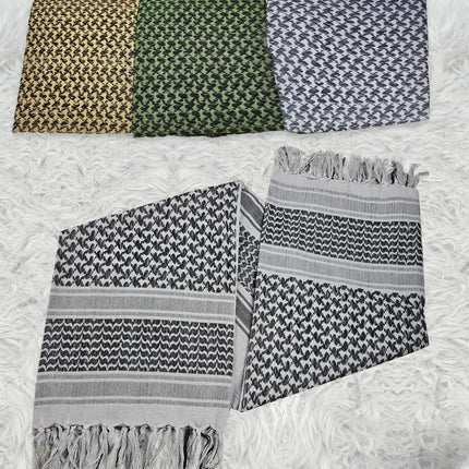 Arab Keffiyeh Palestine Scarf, Traditional Palestinian Shemagh Scarf, Vintage Scarf