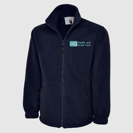 Embroidered Health And Social Care Jacket. Personalised Name Nurse Fleece, Healthcare Workers Uniform. Gift for Nurse, Students Nursing Gift