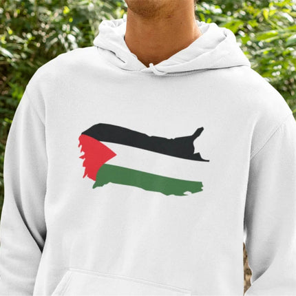 Palestine Flag Hoodie, Support Palestine Gaza Sweatshirt, Palestine Protest Clothing, Save Human Rights Palestinian Outfit