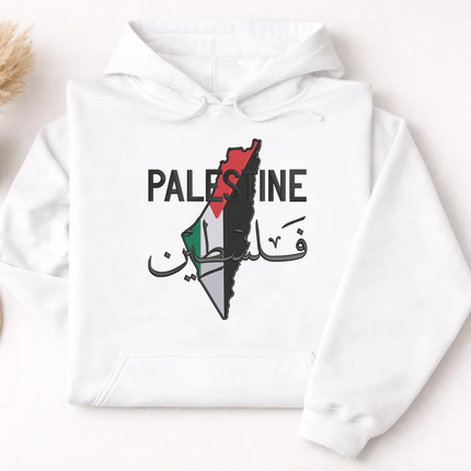 Palestine Arabic Calligraphy Name Pullover Jumper, Adults Sizes Unisex Sweater
