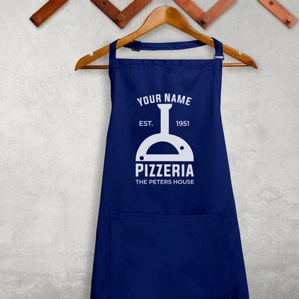 Custom Pizza Apron, Pizza Baking Personalized Apron With Name Unisex Printed Apron, Pizza Oven Cooking Chef With Pen Pocket BBQ Baking Apron