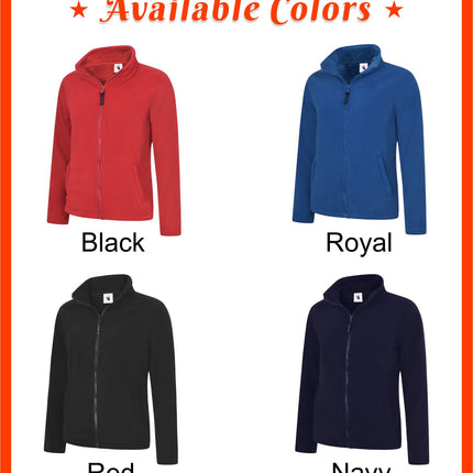 Personalised Embroidered Nurse Fleece Jacket, Custom Name Monogrammed Womens Full Zip Jacket, Thank You Doctor Nurse, Medical Student Gifts