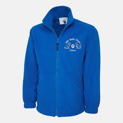 Custom Veterinary Doctors Nurse Fleece Jacket, Embroidered Name Hospital Medical Monogram Full Zip Jacket, Healthcare Worker Doctors Gifts