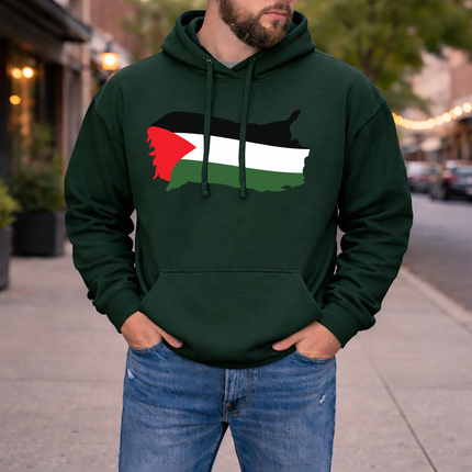 Palestine Flag Hoodie, Support Palestine Gaza Sweatshirt, Palestine Protest Clothing, Save Human Rights Palestinian Outfit