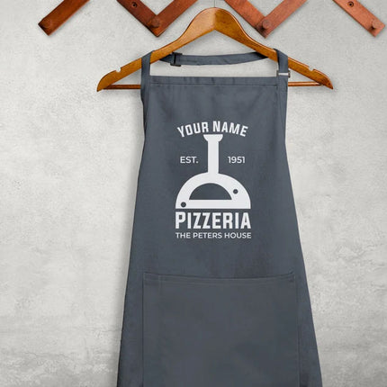 Custom Pizza Apron, Pizza Baking Personalized Apron With Name Unisex Printed Apron, Pizza Oven Cooking Chef With Pen Pocket BBQ Baking Apron