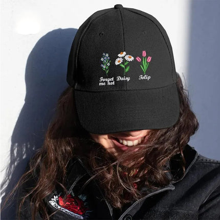Embroidered Floral Fdt Vintage Hat, Anti Trump Baseball Cap, Political Hat, Gift for Him