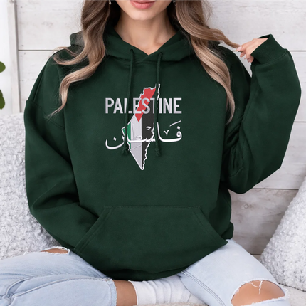 Palestine Arabic Calligraphy Name Pullover Jumper, Adults Sizes Unisex Sweater