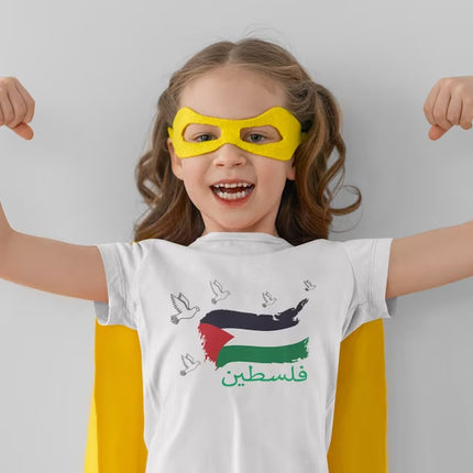 Arabic Palestine Flag Shirt, Palestine Printed Shirt, Save Palestine, Gaza Shirt, Human Rights Activist Shirt, Palestine protest Clothing