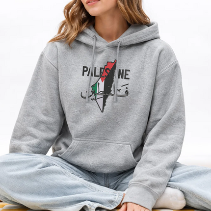 Palestine Arabic Calligraphy Name Pullover Jumper, Adults Sizes Unisex Sweater