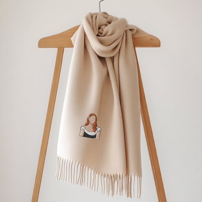 Personalized Portrait from Photo Scarf