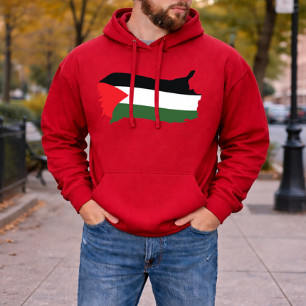 Palestine Flag Hoodie, Support Palestine Gaza Sweatshirt, Palestine Protest Clothing, Save Human Rights Palestinian Outfit
