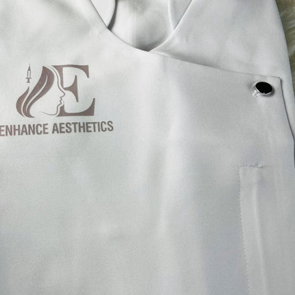 Personalised Hairdressing Salon Beauty Tunic for Womens, Custom Spa Logo Printed Tunics, Professional Make Up Artist Tunic, Ladies Tunic Top