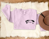 Dog Ears Personalised Outline Hoodie, Custom Pet Sketch Printed Matching Sweatshirt, Pet Remembrance Gift Dog Owner Jumper, CraftsbyYasmin