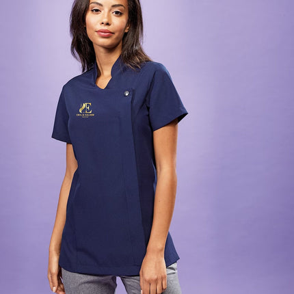 Personalised Hairdressing Salon Beauty Tunic for Womens, Custom Spa Logo Printed Tunics, Professional Make Up Artist Tunic, Ladies Tunic Top