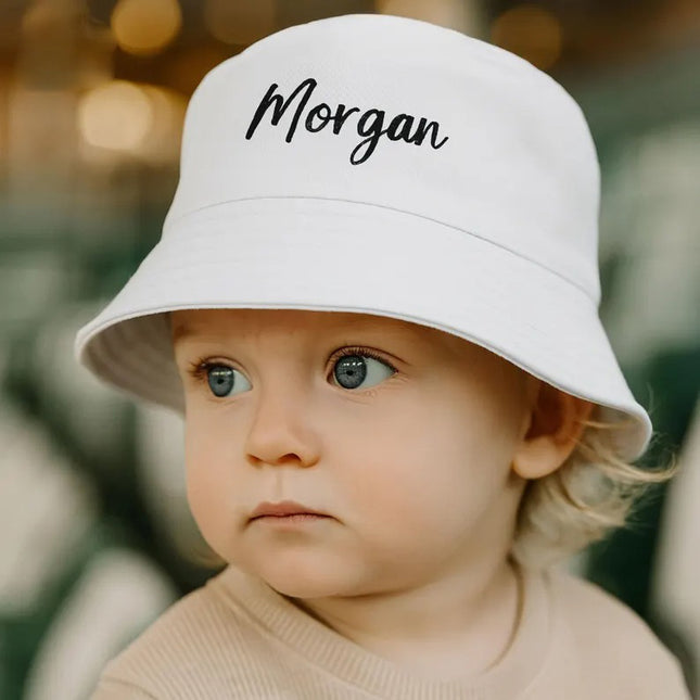 Custom Name Embroidered Baby Bucket Hat