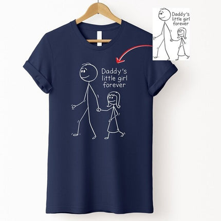 Personalised Drawing Shirt, Custom Kids Art Work Printed T-Shirt, Gift for Dad from Kids