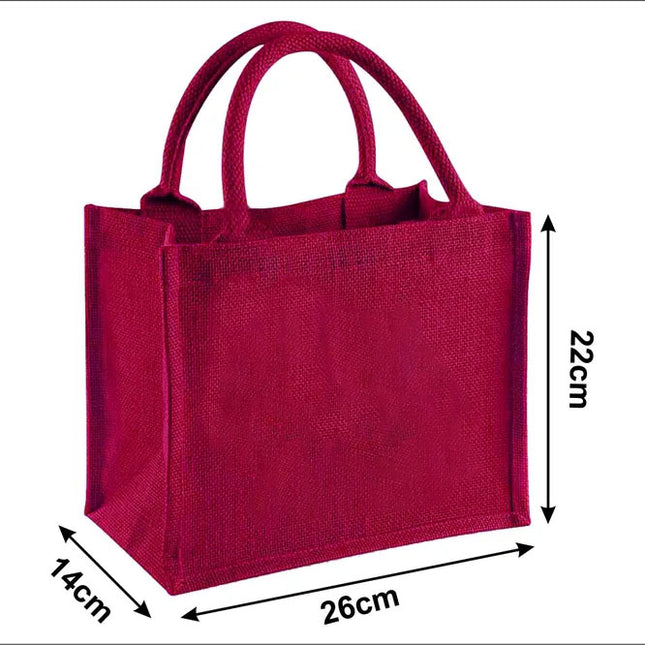 Custom Christmas Gifts Tote Bag, Personalised Name Embroidered Red Xmas Bag