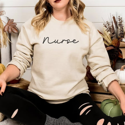 Embroidered Nurse Sweatshirt, Student Nurse Pullover Womens Sweater, Graduation Student Matching Jumper, Gift for Nurses,