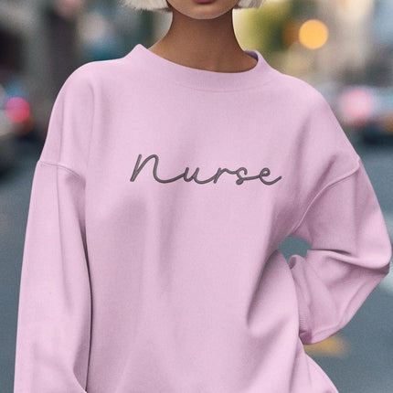 Embroidered Nurse Sweatshirt, Student Nurse Pullover Womens Sweater, Graduation Student Matching Jumper, Gift for Nurses,