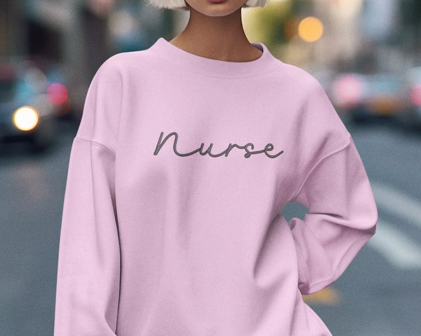 Embroidered Nurse Sweatshirt, Student Nurse Pullover Womens Sweater, Graduation Student Matching Jumper, Gift for Nurses,