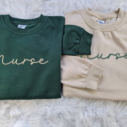 Embroidered Nurse Sweatshirt, Student Nurse Pullover Womens Sweater, Graduation Student Matching Jumper, Gift for Nurses,