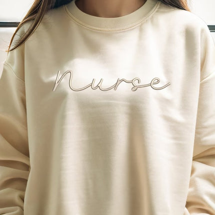 Embroidered Nurse Sweatshirt, Student Nurse Pullover Womens Sweater, Graduation Student Matching Jumper, Gift for Nurses,