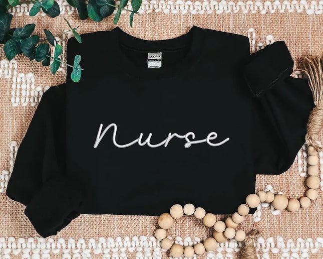 Embroidered Nurse Sweatshirt, Student Nurse Pullover Womens Sweater, Graduation Student Matching Jumper, Gift for Nurses,