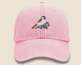 Vintage Cap, CHICKADEE Embroidered Baseball Hat, Wildlife Animal Sun Hats, Embroidery Design Bird On Cap, Cotton Summer Fashion Trucker Hats