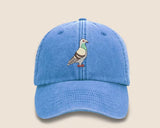 Pigeon Vintage Snapback Hat, Embroidery Bird Design Pigeon Baseball Cap, Comfort Colors Cotton Adult Unisex Wildlife Hat,