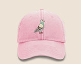 Pigeon Vintage Snapback Hat, Embroidery Bird Design Pigeon Baseball Cap, Comfort Colors Cotton Adult Unisex Wildlife Hat,